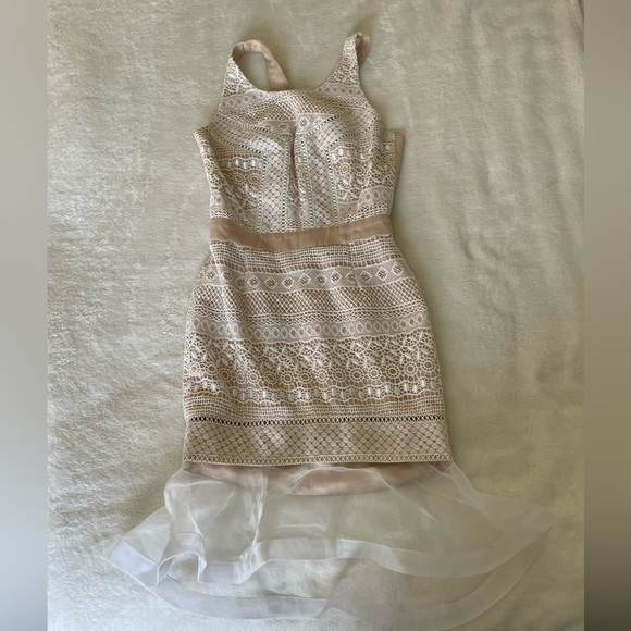 cream off shoulder sweater dress Maude Sweater Dress – SEROYA